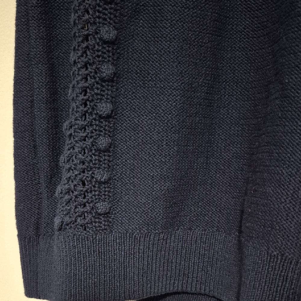 LOFT Dark Blue Knit Short Sleeve Top - Picture 4 of 9